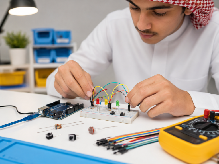 أساسيات الإلكترونيات والأردوينو – من الصفر إلى مشروعك الأول